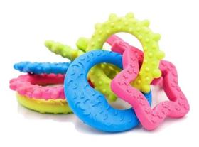 Mordedor para Cães Sol Estrela Lua Colorido 3 Em 1 Mordedor para Cães Sol Estrela Lua Colorido 3 Em 1