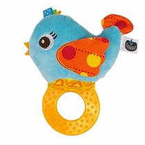 Mordedor Passear Chocalho Passarinho Plush Silicone 0+ Mordedor Passear Chocalho Passarinho Plush Silicone 0+