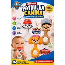 Mordedor Patrulha Canina Silicone Bebê Chocalho Macio Infantil Dentição Mordedor Patrulha Canina Silicone Bebê Chocalho Macio Infantil Dentição