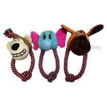 Mordedor Pet Pelúcia Cabeça De Corda 23 Cm Cor Sortida Azpr Mordedor Pet Pelúcia Cabeça De Corda 23 Cm Cor Sortida Azpr