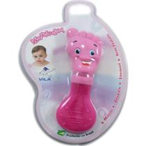 Mordedor Pezinho Para Bebê Macio ROSA - VILA TOY