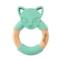 Mordedor Raposa Tifany de Silicone e Madeira Clingo