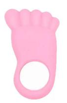 Mordedor rosa pezinho para bebes - SHOW TOYS