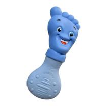 Mordedor Sensorial Lavavel Atóxico Vila Toy Mãozinha Pézinho Azul Rosa para bebês a partir de 2 meses