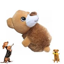 Mordedor Sonoro de Pelúcia para Pets porte pequeno e médio alce ursinho coruja foca tartaruga