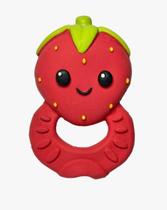 Mordedor Textoy Frutinhas Morango Atóxico e Natural