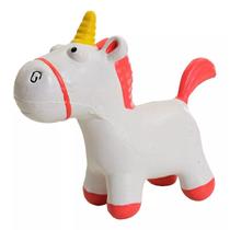 Mordedor Unicornio Rosa Látex Boneco Macio Brinquedo Latoy