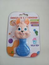 Mordedordor e Chocalho Coelhinho Azul - Vila toy