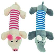 Mordedores de Pelúcia Elefantinho e Porquinho Para Cachorro Mordedores de Pelúcia Elefantinho e Porquinho Para Cachorro