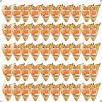 Mordedores Petiscos Para Caes Orelhas Bovinas Dip dog Desidratadas kit 50 unidades