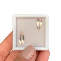 Morganita Gota Lágrima Par 3,64ct Morganita Gota Lágrima Par 3,64ct