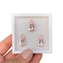 Morganita Gota Lágrima SET 26,66ct Morganita Gota Lágrima SET 26,66ct