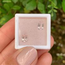 Morganita Gota Par 1,45ct (2) Morganita Gota Par 1,45ct (2)