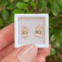 Morganita Gota Par 2,83ct Morganita Gota Par 2,83ct