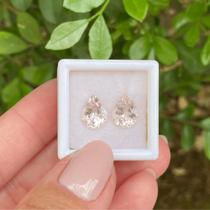 Morganita Gota Par 3,76ct (2) Morganita Gota Par 3,76ct (2)