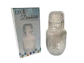 Moringa com Copo Vidro Diamante 500 ml Lyor