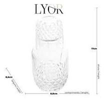 Moringa de Vidro Diamante 540ml 145ml Lyor Moringa de Vidro Diamante 540ml 145ml Lyor