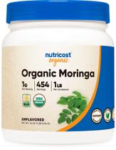 Moringa em pó Nutricost Organic 454g (16 onças) sem glúten