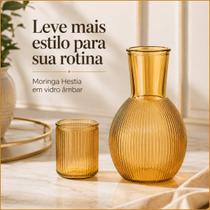 Moringa Hestia 890ml Vidro Âmbar com Copo e Tampa Moringa Hestia 890ml Vidro Âmbar com Copo e Tampa