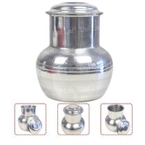 Moringa sem cabo 1 litro multiuso alumínio polido leve com tampa suco água pote potin Moringa sem cabo 1 litro multiuso alumínio polido leve com tampa suco água pote potin