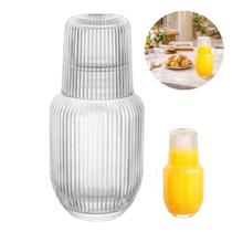 Moringa Vidro 500ml com Copo Tampa Design Elegante Premium Moringa Vidro 500ml com Copo Tampa Design Elegante Premium