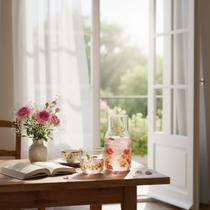 Moringa Vidro Borossilicato 560ml Le Jardin Jarra Com Copo