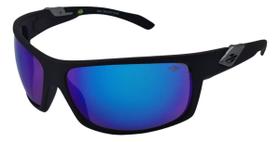 Mormaii Joaca 0345a1497 Aro Preto Fosco Lente Azul Espelhado Oculos de Sol masculino Curvado