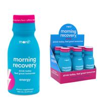 Morning Recovery, eletrólito com energia, formulação exclusiva de bebida de cardo mariano para hidratar enquanto bebe, líquido altamente solúvel DHM, não transgênico, vegano, sem glúten, frutas vermelhas, pacote com 6