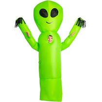 Morph inflável Alien Costume Kids Waving Tube Dancer Blow Up Halloween Costumes para crianças