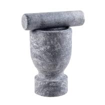 Mortar Com Pilão De Pedra Sabão M 8X11cm - Rei Das Panelas Mortar Com Pilão De Pedra Sabão M 8X11cm - Rei Das Panelas