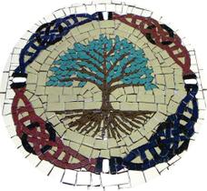Mosaico Árvore Da Vida E Do Conhecimento Celta I Cerâmica