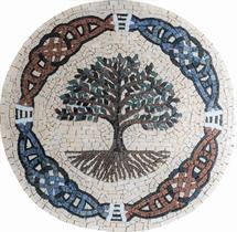 Mosaico Árvore Da Vida E Do Conhecimento Celta III A Partir De 120Cm