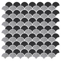 Mosaico de Metal Biarritz Mix Black 4X3 Placa 32X32cm - 1315003018 Mosaico de Metal Biarritz Mix Black 4X3 Placa 32X32cm - 1315003018