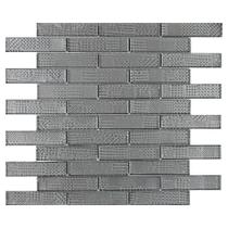 Mosaico de Vidro Touch Glass Silver 9,5X2 Placa 30X30cm - 1313125004