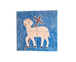 Mosaico Decorativo em Azulejos para Capelas e Templos 40 x 40 cm - Reidopendrive