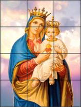 MOSAICO EM AZULEJO NOSSA SENHORA DO SAGRADO CORAÇÃO 60x80CM MOSAICO EM AZULEJO NOSSA SENHORA DO SAGRADO CORAÇÃO 60x80CM
