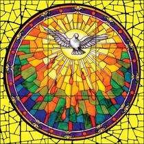 Mosaico Espírito Santo Estilo Vitral 60x60cm - 100% azulejo - Kafofo Store