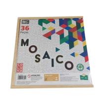 Mosaico Geométrico Brinquedo Educativo 36 Peças Infantil