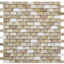 Mosaico Travertino Branco E Rosa 30X30 - Anticatto