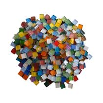 Mosaicos De Cristal Brilhante Em Vidro 600 Peças Padrão Xadrez Materiais De Arte DIY Glitter Para