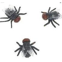 Moscas 1,5Cm Maquiagem Zumbi Decoração Halloween Kit Com 8 Moscas 1,5Cm Maquiagem Zumbi Decoração Halloween Kit Com 8