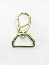 Mosquetão 2 cm Base Sextavada Dourado - 10 Unidades