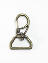 Mosquetão 2 cm Ouro Velho base sextavada Mosquetão 2 cm Ouro Velho base sextavada