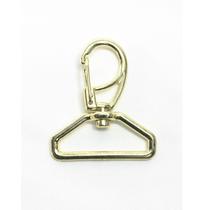 Mosquetão 3 cm Base Sextavada Dourado - 05 Unidades