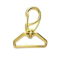 Mosquetão 3 cm Base Sextavada Dourado - 100 Unidades