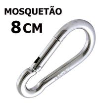Mosquetão 8cm Academia Profissional Suporta 230 Kg - 04 Unidades