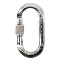 Mosquetão Aço Inox Oval Usclimb Ce Uiaa 25kn Trava Rosca Mosquetão Aço Inox Oval Usclimb Ce Uiaa 25kn Trava Rosca