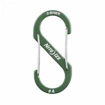 Mosquetão Alumínio Nite Ize SBiner 4 Sba408R6 Verde Militar