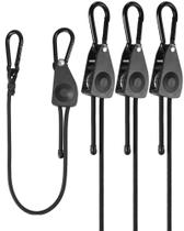 Mosquetão Bungee Cord LuckyStraps 24-60 cm com mosquetões de ferro