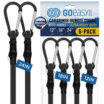 Mosquetão Bungee Cords GOEASY0312 12", 18", 24" 200 libras Mosquetão Bungee Cords GOEASY0312 12", 18", 24" 200 libras